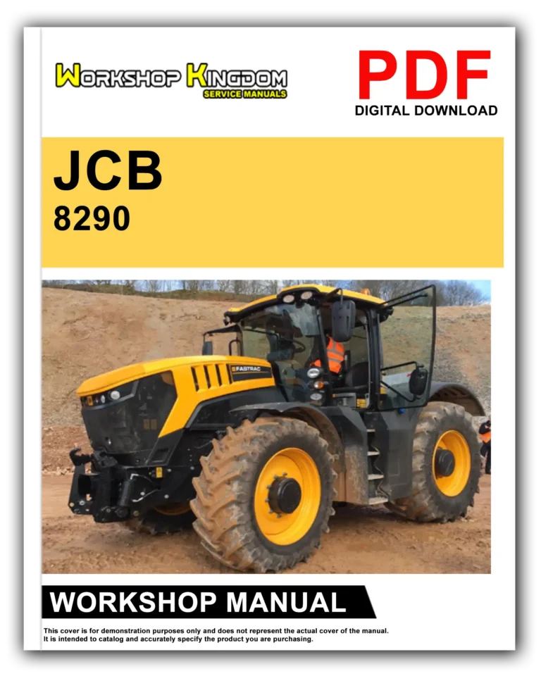 JCB 8290 8330 FASTRAC Workshop Repair Service Manual – English – PDF Download