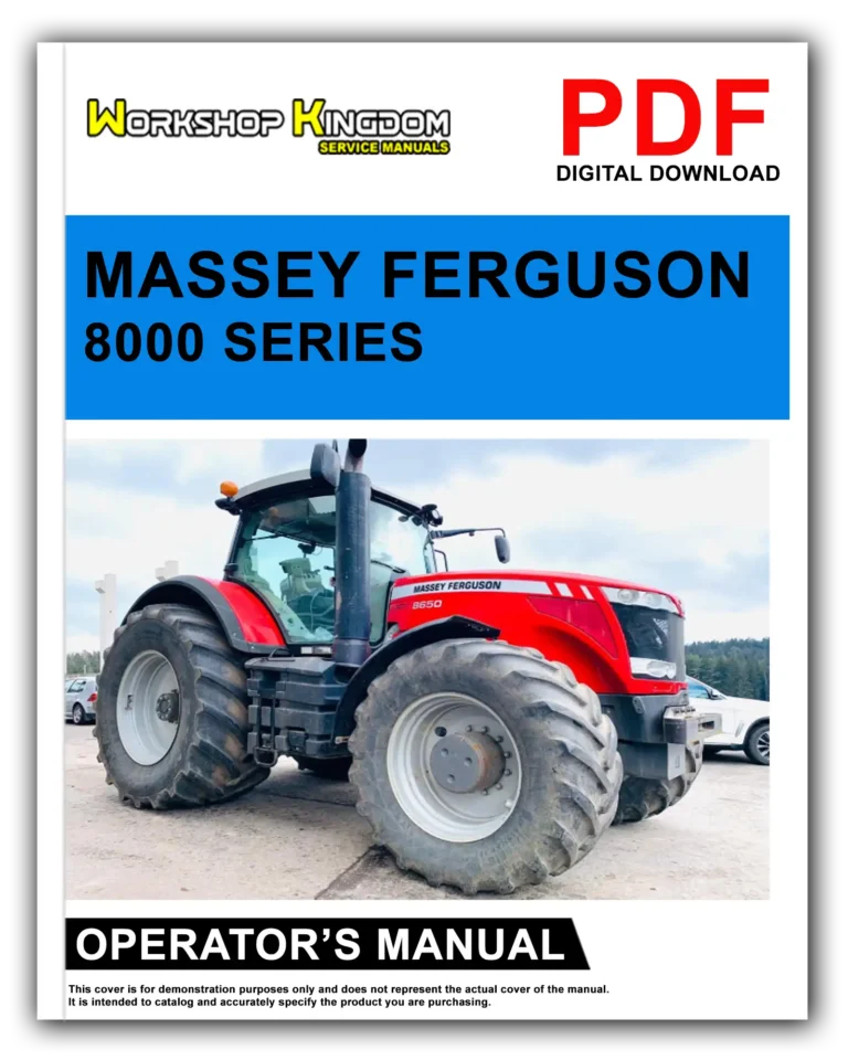 MASSEY FERGUSON 8650 8660 8680 8690 Tier 4 Operator’s Manual – English – PDF Download