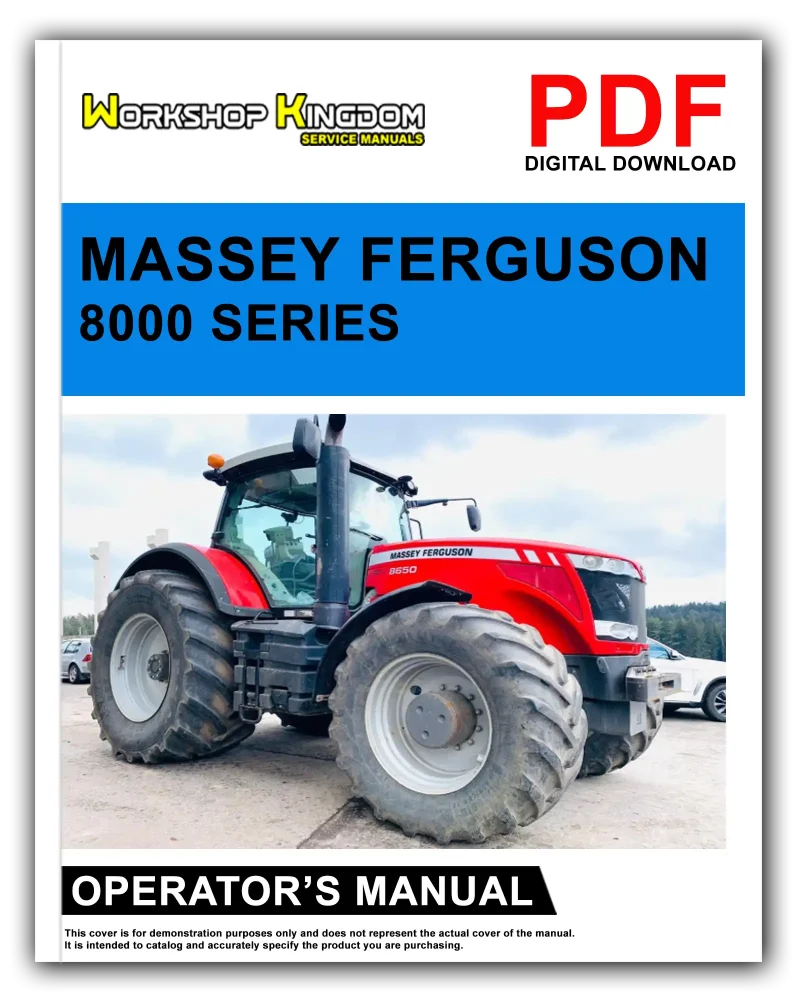 MASSEY FERGUSON 8650 8660 8680 8690 Tier 4 Operator's Manual