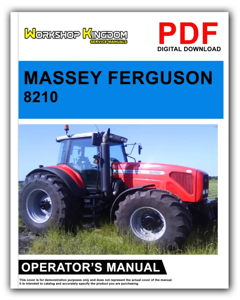 MASSEY FERGUSON 8210 8220 8240 8250 8260 8270 8280 Operator’s Manual – English – PDF Download