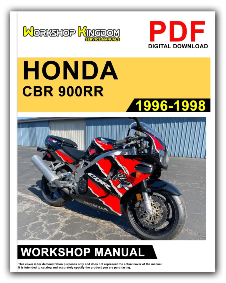 HONDA CBR 900 RR (1996-1998) Workshop Repair Service Manual – English – PDF Download