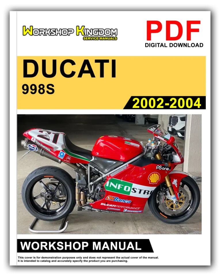 DUCATI 998S (2002-2004) Workshop Repair Service Manual – English – PDF Download