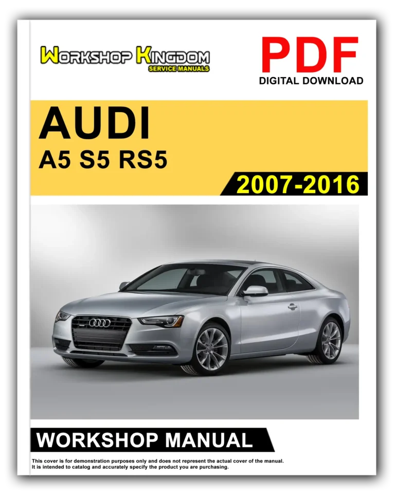 AUDI A5 S5 RS5 (2007-2016) Workshop Repair Service Manual – English – PDF Download
