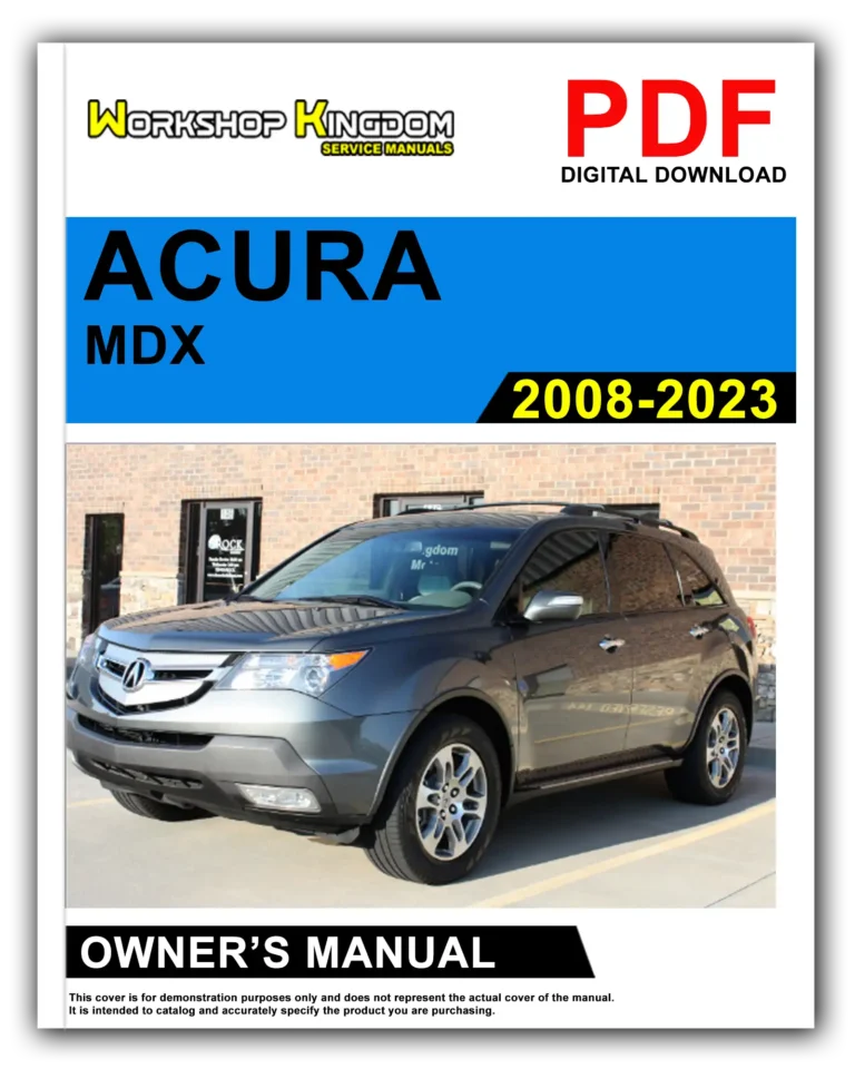 ACURA MDX (2008-2023) Owner’s Manual – English – PDF Download