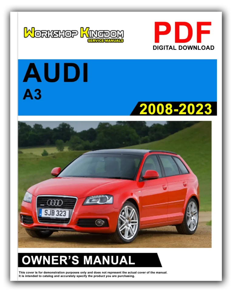 AUDI A3 (2008-2023) Owner’s Manual – English – PDF Download