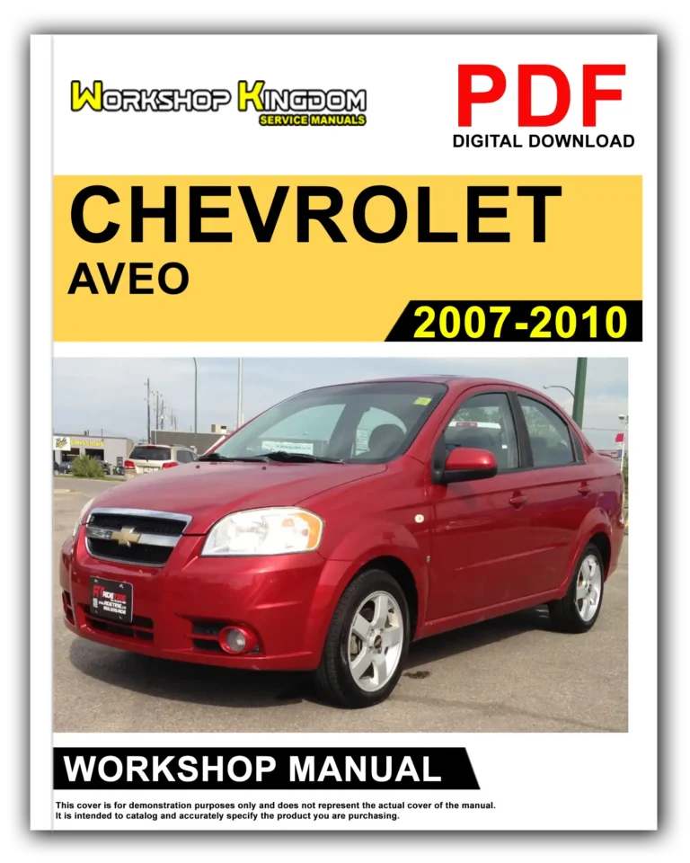 CHEVROLET AVEO (2007-2010) Workshop Repair Service Manual – English – PDF Download