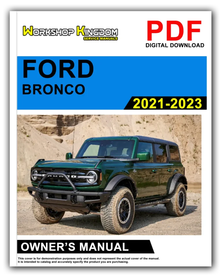 FORD BRONCO (2021-2023) Owner’s Manual – English – PDF Download