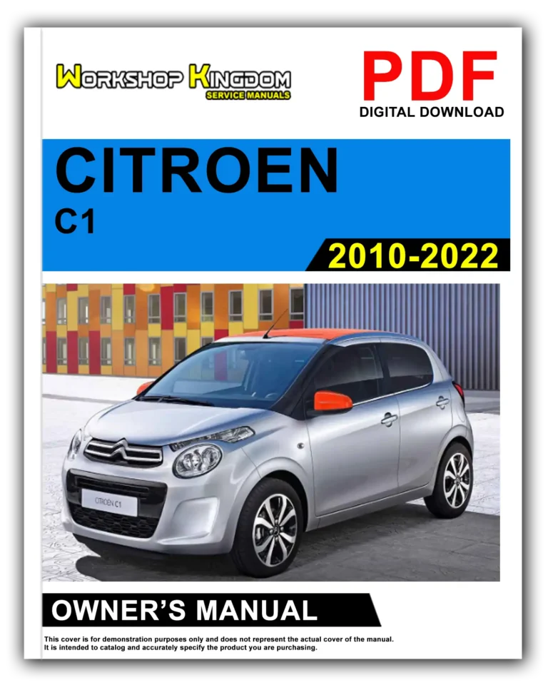 CITROEN C1 (2010-2022) Owner’s Manual – English – PDF Download