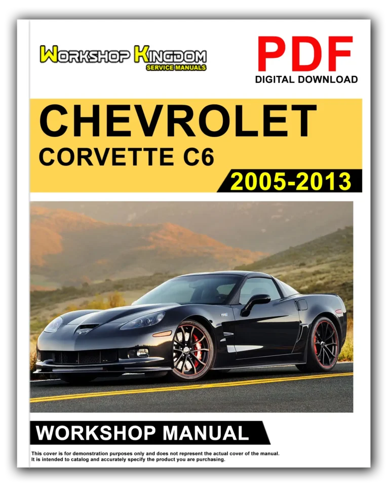 CHEVROLET CORVETTE C6 (2005-2013) Workshop Repair Service Manual – English – PDF Download