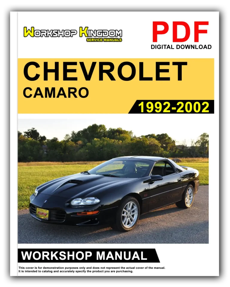CHEVROLET CAMARO (1992-2002) Workshop Repair Service Manual – English – PDF Download