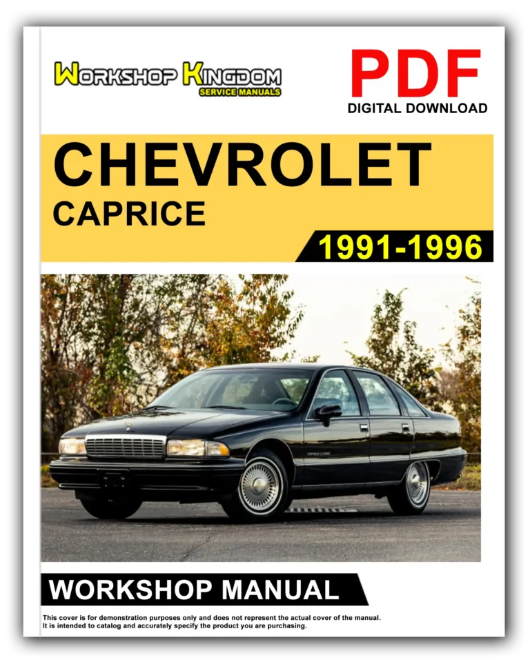 CHEVROLET CAPRICE (1991-1996) Workshop Repair Service Manual – English – PDF Download