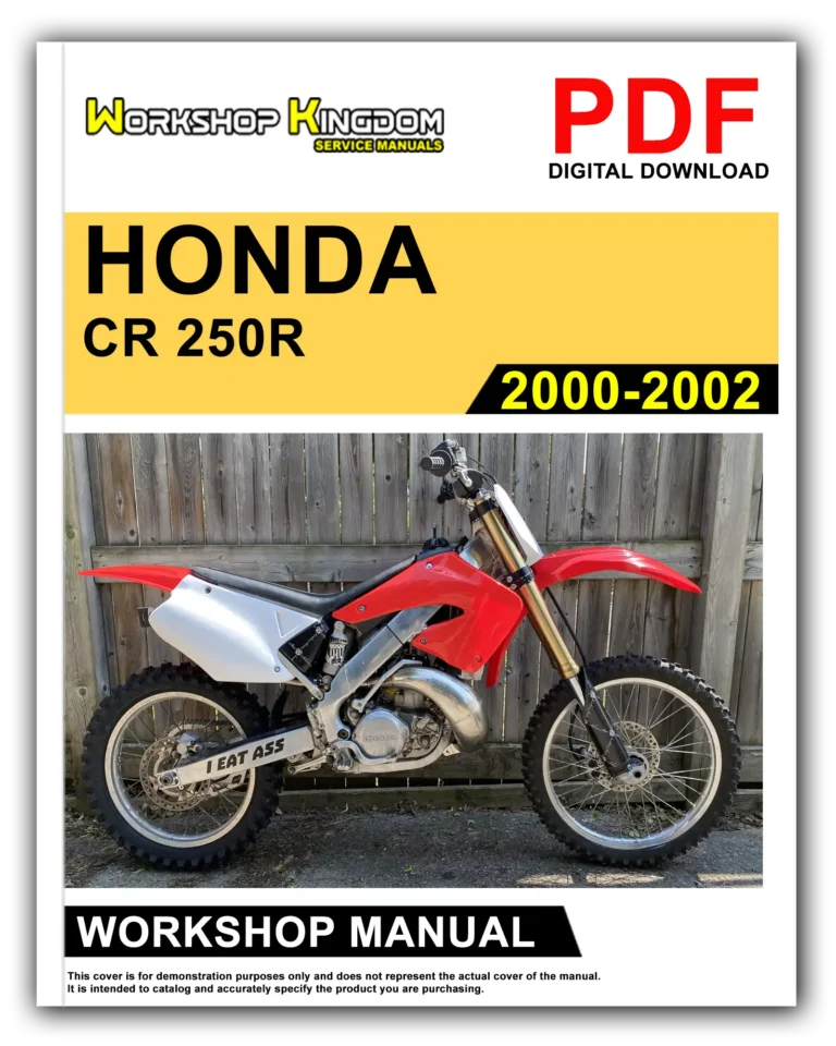 HONDA CR 250 R (2000-2002) Workshop Repair Service Manual – English – PDF Download