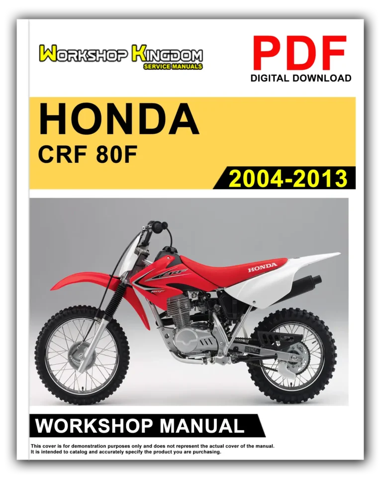 HONDA CRF80F (2004-2013) Workshop Repair Service Manual – English – PDF Download