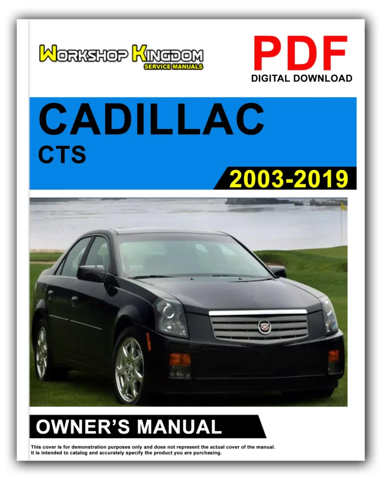 CADILLAC CTS (2003-2019) Owner’s Manual – English – PDF Download