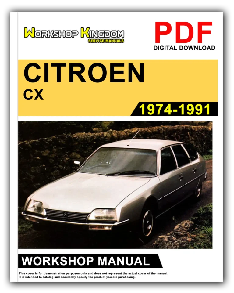 CITROEN CX (1974-1991) Workshop Repair Service Manual – English – PDF Download