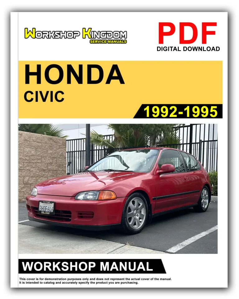 HONDA CIVIC (1992-1995) Workshop Repair Service Manual – English – PDF Download