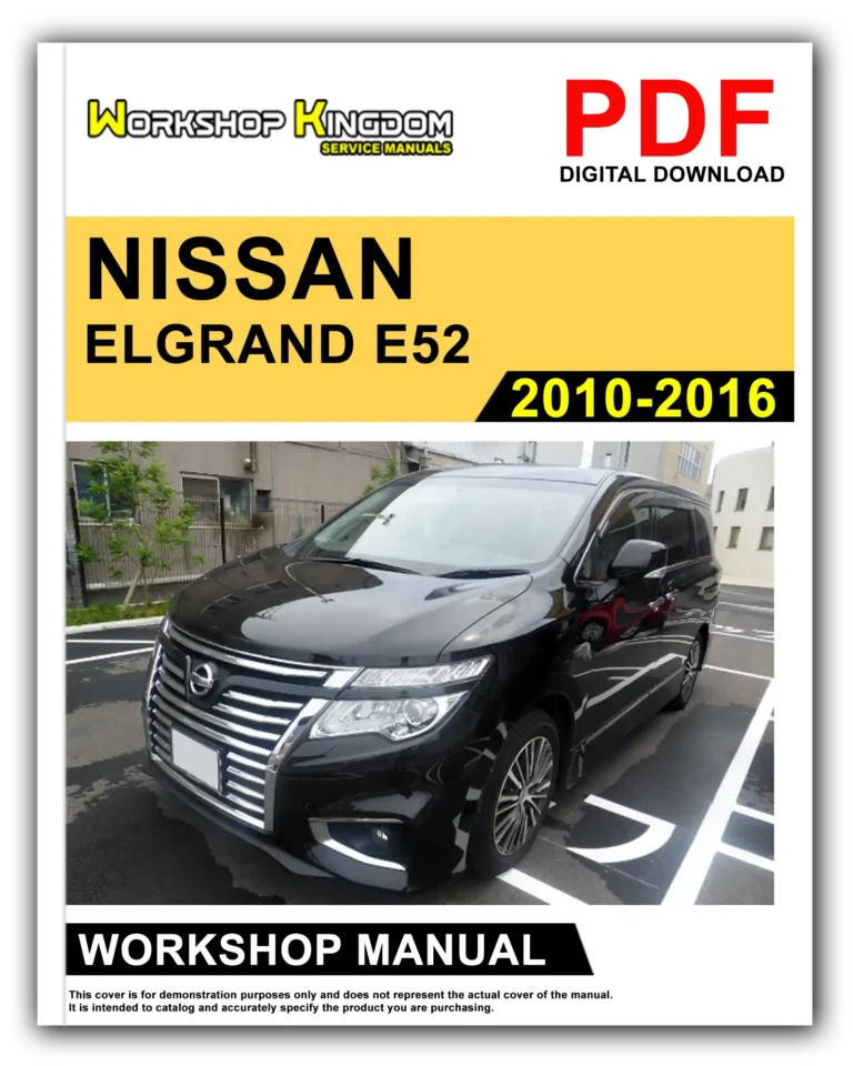 NISSAN ELGRAND E52 (2010-2016) Workshop Repair Service Manual – English – PDF Download