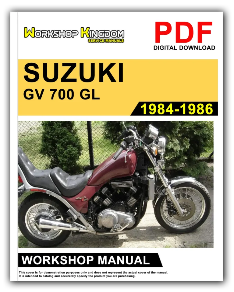 SUZUKI GV 700 GL (1984-1986) Workshop Repair Service Manual – English – PDF Download