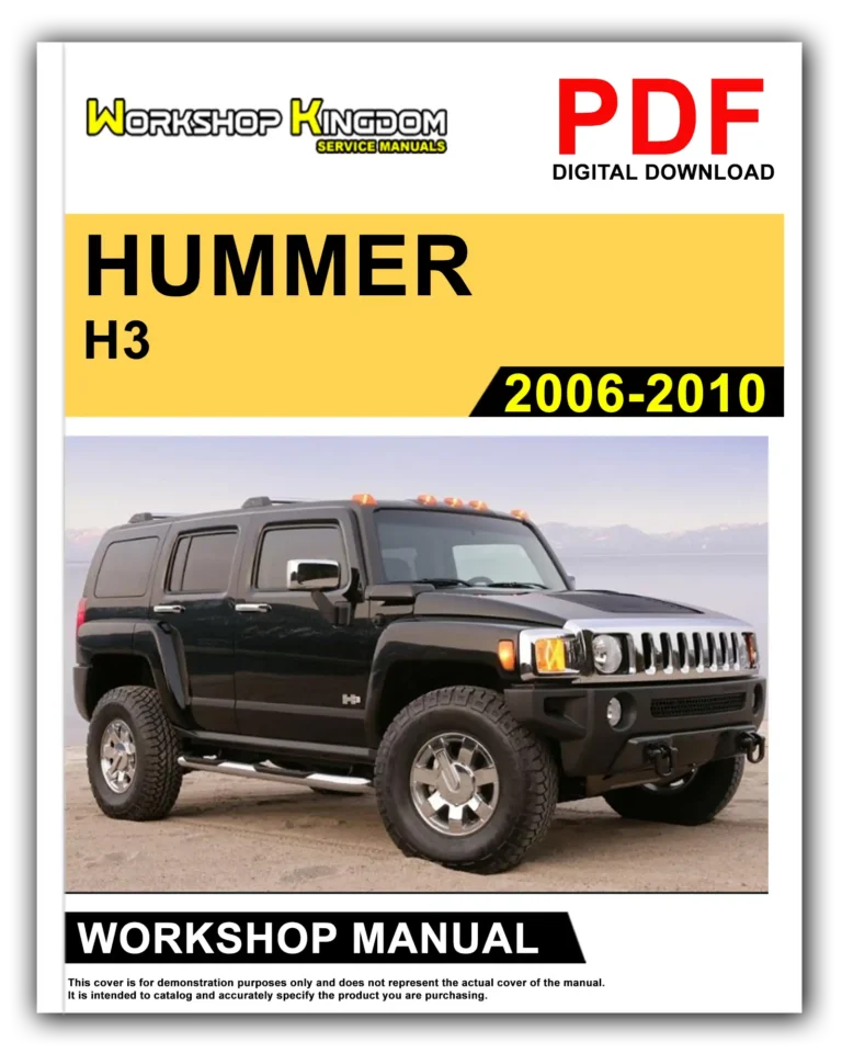 HUMMER H3 (2006-2010) Workshop Repair Service Manual – English – PDF Download