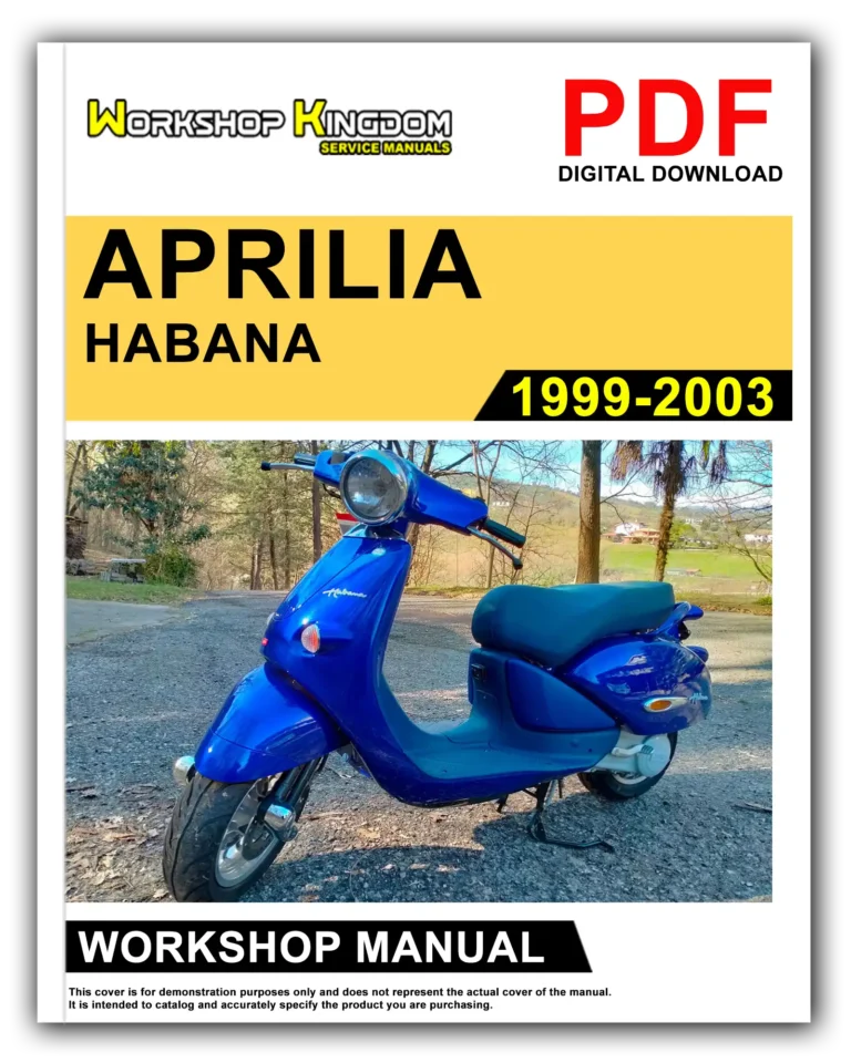 APRILIA HABANA MOJITO (1999-2003) Workshop Repair Service Manual – English – PDF Download
