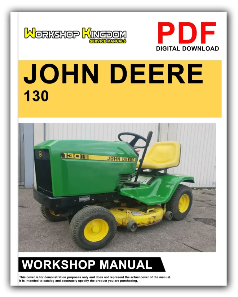 JOHN DEERE 130 160 165 174 180 185 Workshop Repair Service Manual – English – PDF Download