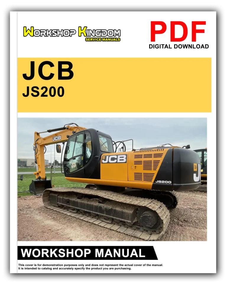 JCB JS200 SERIES Workshop Repair Service Manual – English – PDF Download