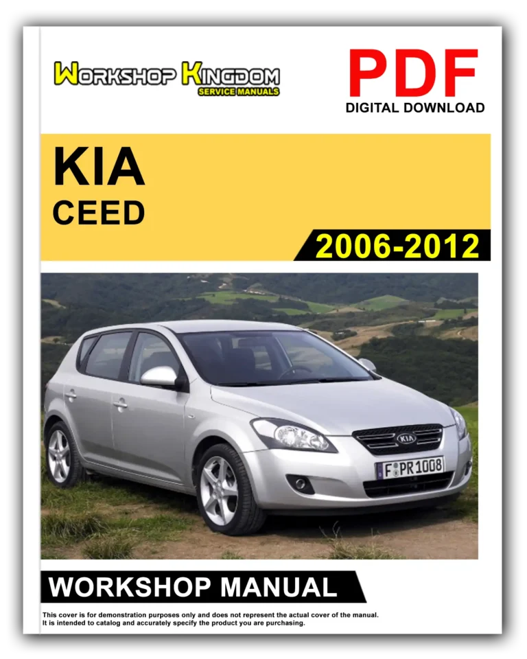 KIA CEED (2006-2012) Workshop Repair Service Manual – English – PDF Download