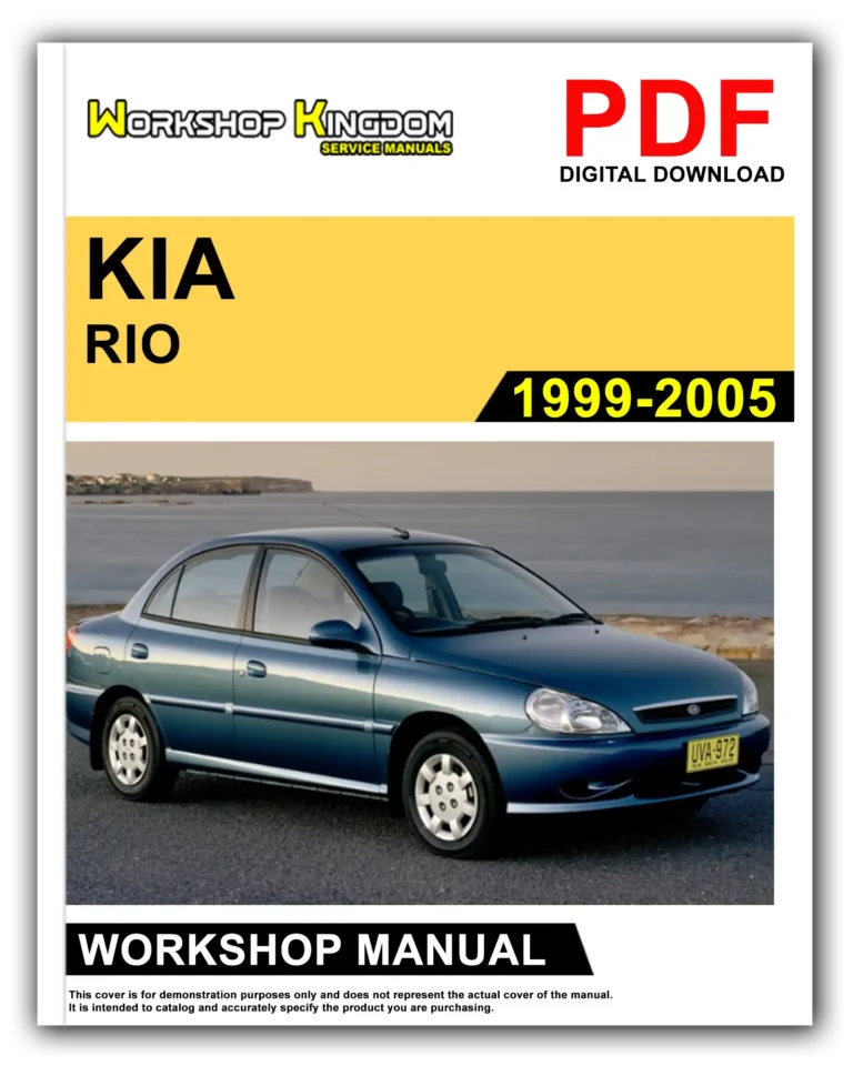 KIA RIO (1999-2005) Workshop Repair Service Manual – English – PDF Download