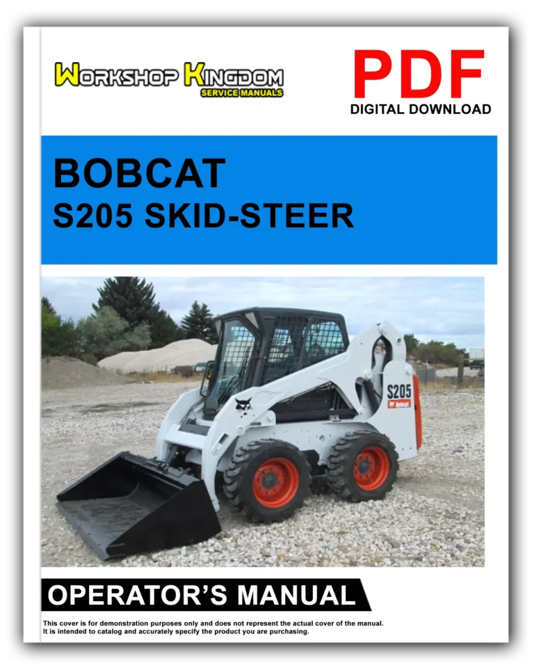 BOBCAT S205 Operator’s Manual – English – PDF Download
