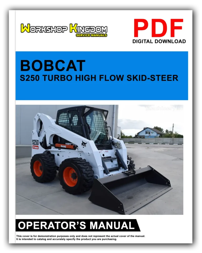 BOBCAT S250 TURBO HIGH FLOW Operator’s Manual – English – PDF Download