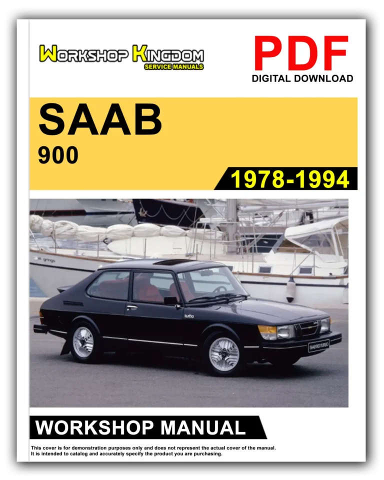 SAAB 900 (1978-1994) Workshop Repair Service Manual – English – PDF Download