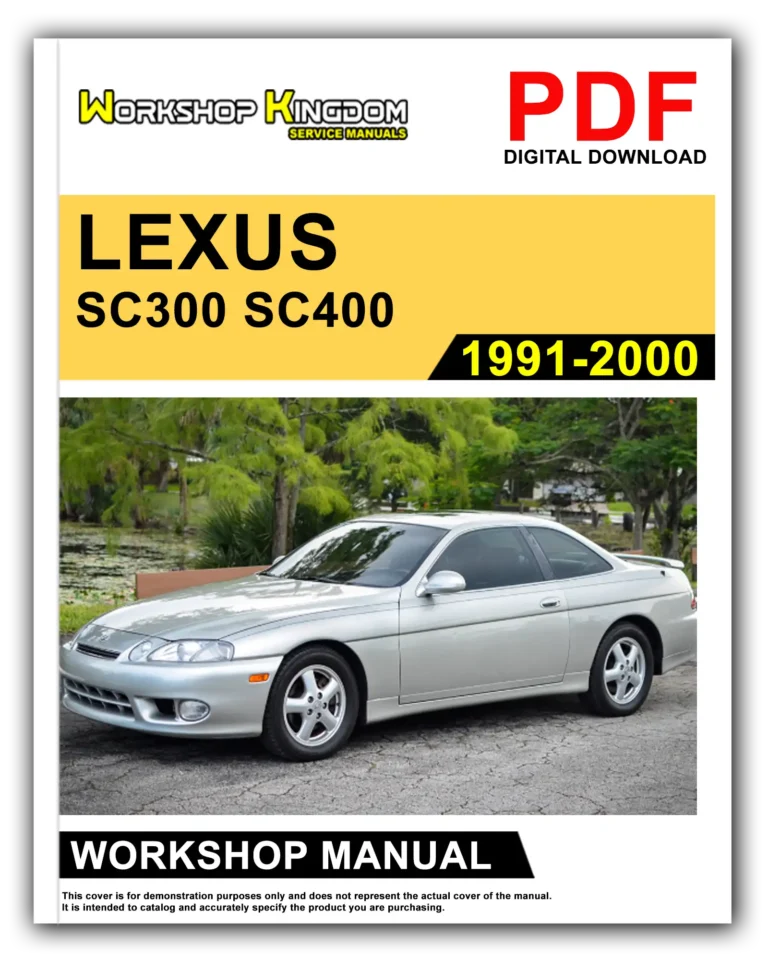 LEXUS SC 300 SC400 (1991-2000) Workshop Repair Service Manual – English – PDF Download