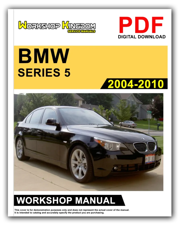 BMW SERIES 5 (2004-2010) Workshop Repair Service Manual – English – PDF Download