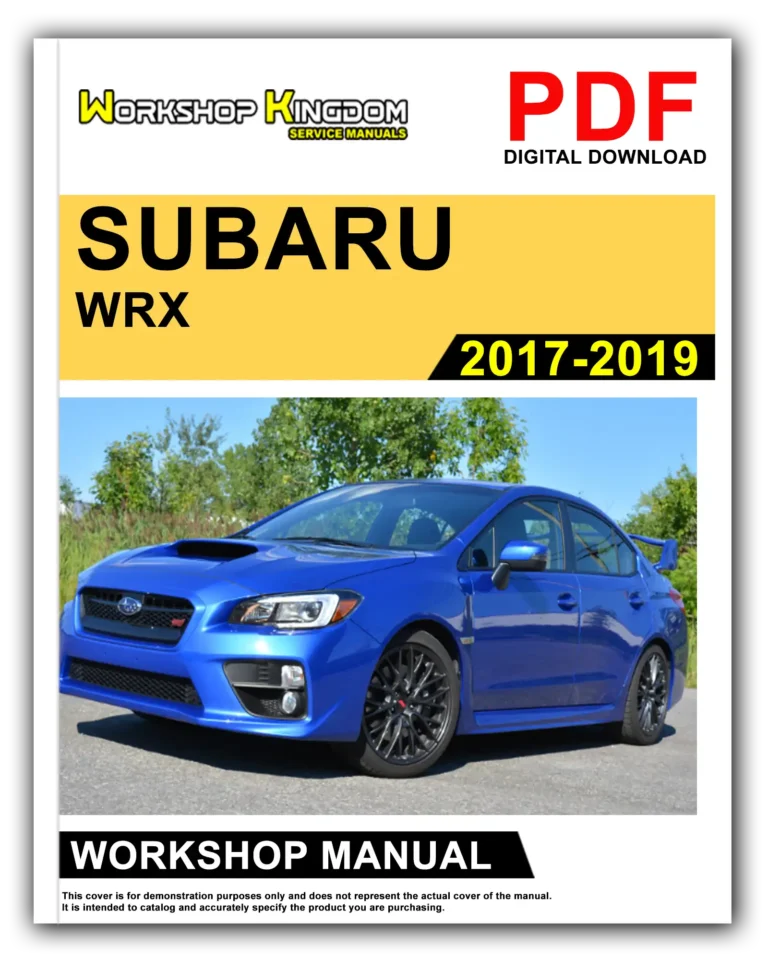 SUBARU IMPREZA WRX (2017-2019) Workshop Repair Service Manual – English – PDF Download