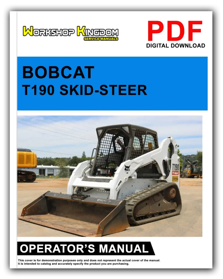 BOBCAT T190 Operator’s Manual – English – PDF Download