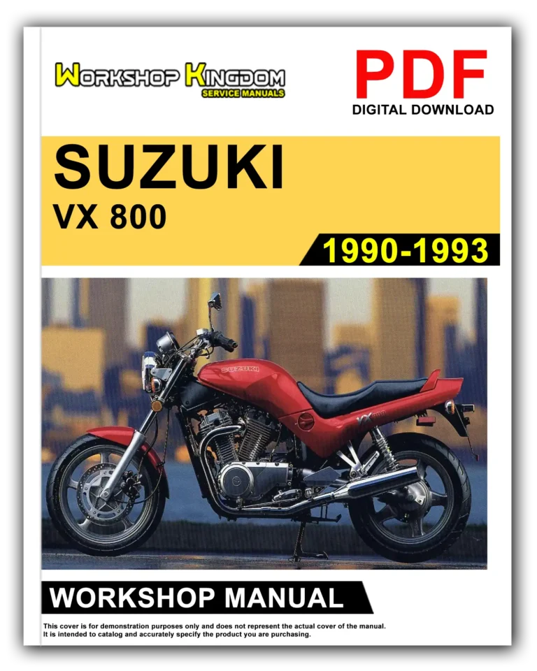 SUZUKI VX800 (1990-1993) Workshop Repair Service Manual – English – PDF Download