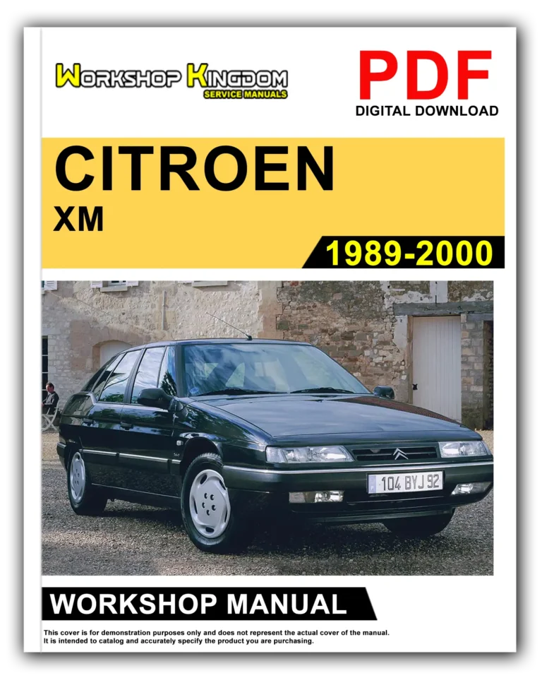CITROEN XM (1989-2000) Workshop Repair Service Manual – English – PDF Download