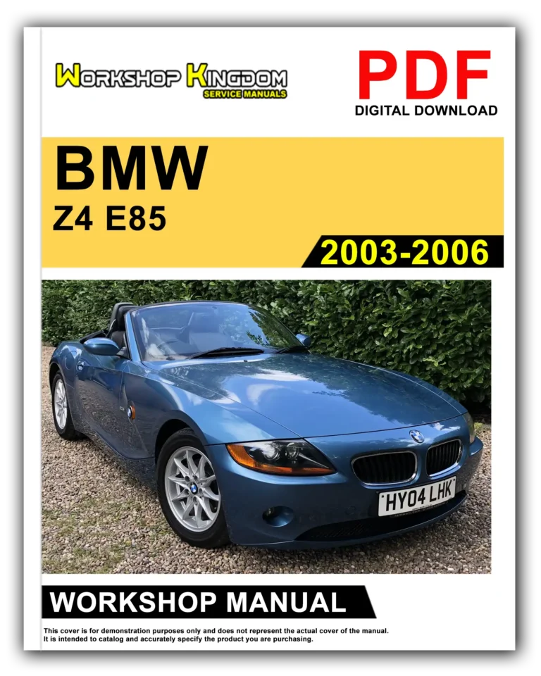 BMW Z4 E85 (2003-2006) Workshop Repair Service Manual – English – PDF Download