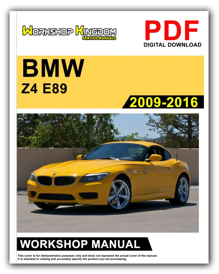 BMW Z4 E89 (2009-2016) Workshop Repair Service Manual – English – PDF Download