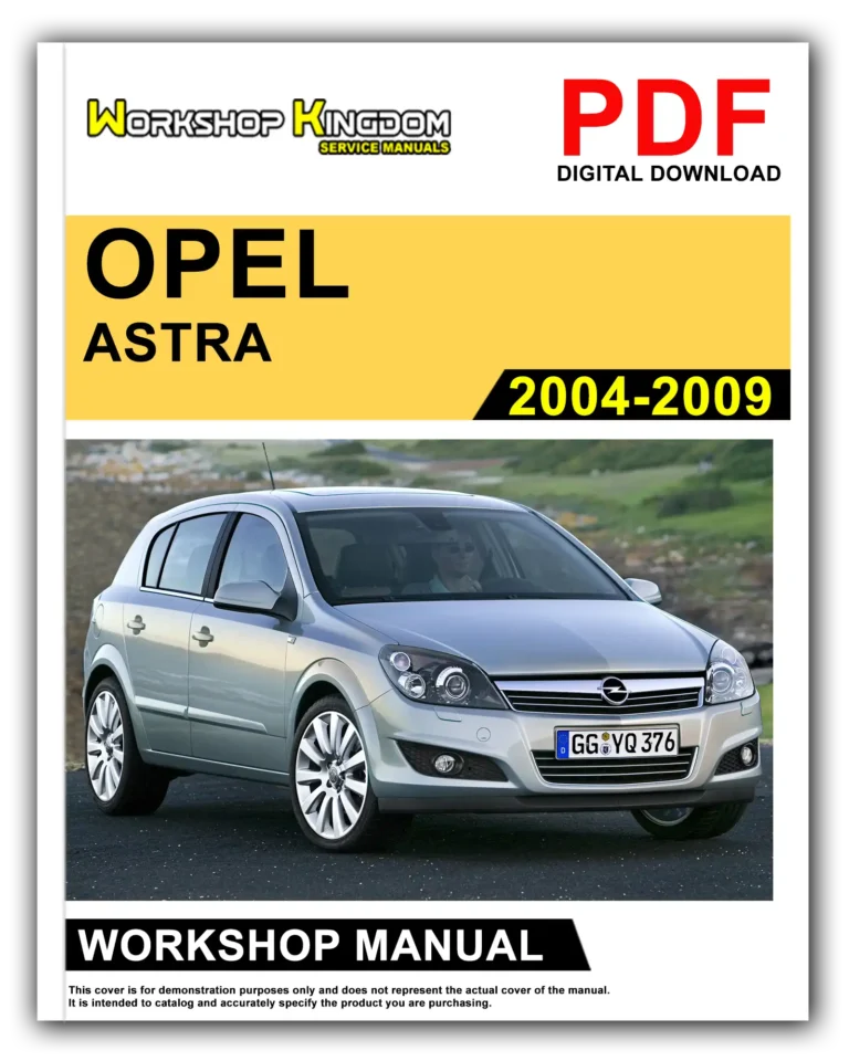 OPEL ASTRA (2004-2009) Workshop Repair Service Manual – English – PDF Download