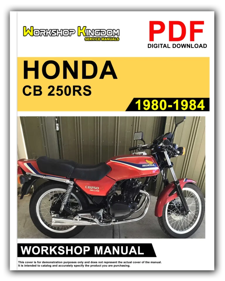 HONDA CB 250 RS (1980-1984) Workshop Repair Service Manual – English – PDF Download