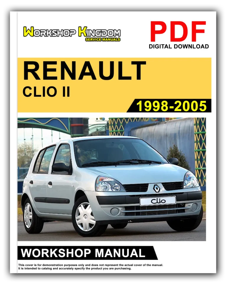 RENAULT CLIO II (1998-2005) Workshop Repair Service Manual – English – PDF Download