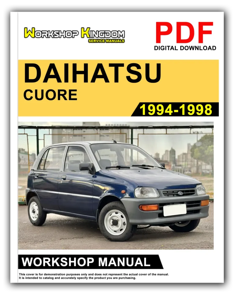 DAIHATSU CUORE (1994-1998) Workshop Repair Service Manual – English – PDF Download