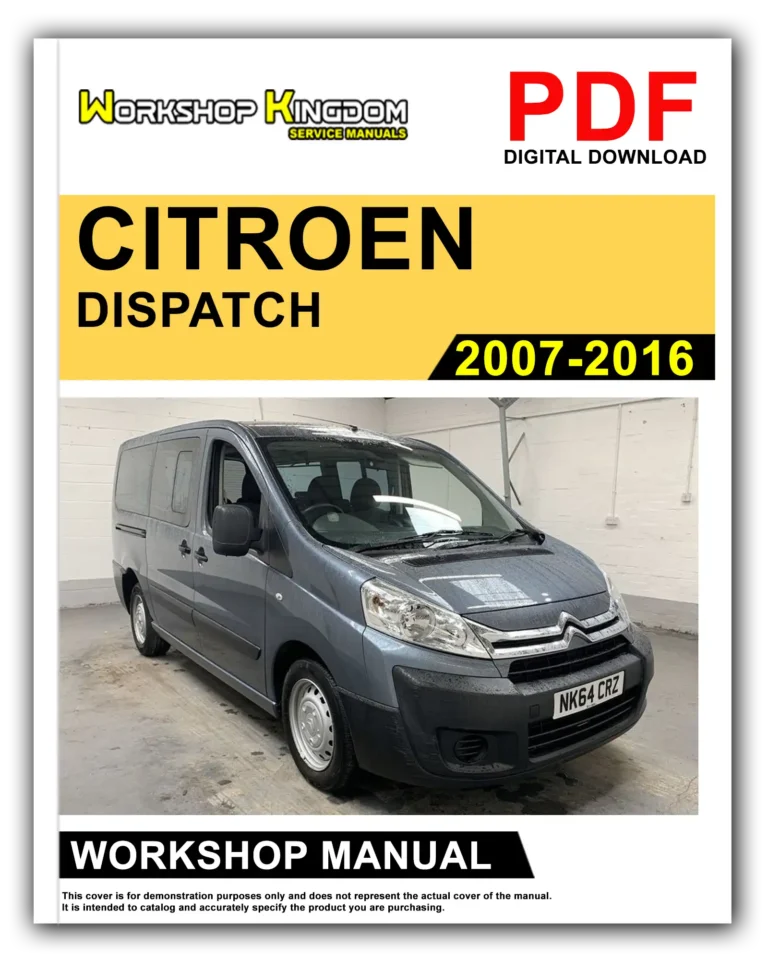 CITROEN DISPATCH (2007-2016) Workshop Repair Service Manual – English – PDF Download