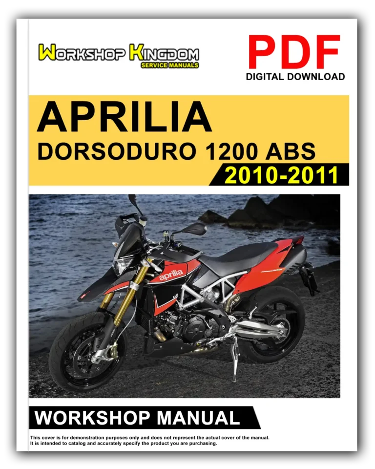 APRILIA DORSODURO 1200 ABS ATC (2010-2011) Workshop Repair Service Manual – English – PDF Download