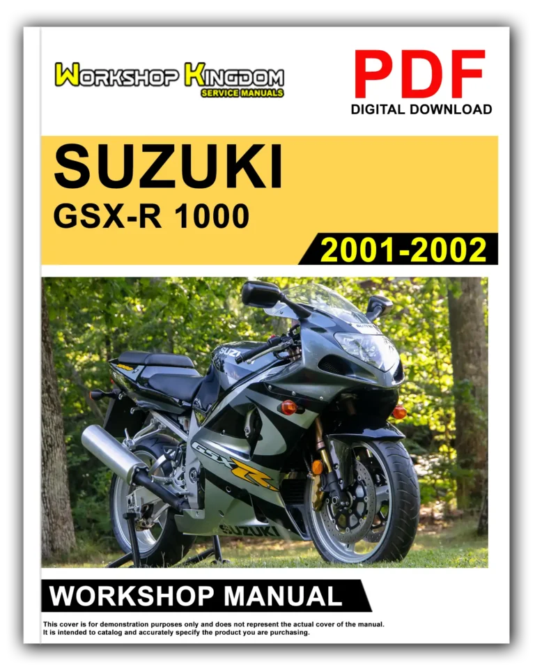 SUZUKI GSX R 1000 (2001-2002) Workshop Repair Service Manual – English – PDF Download