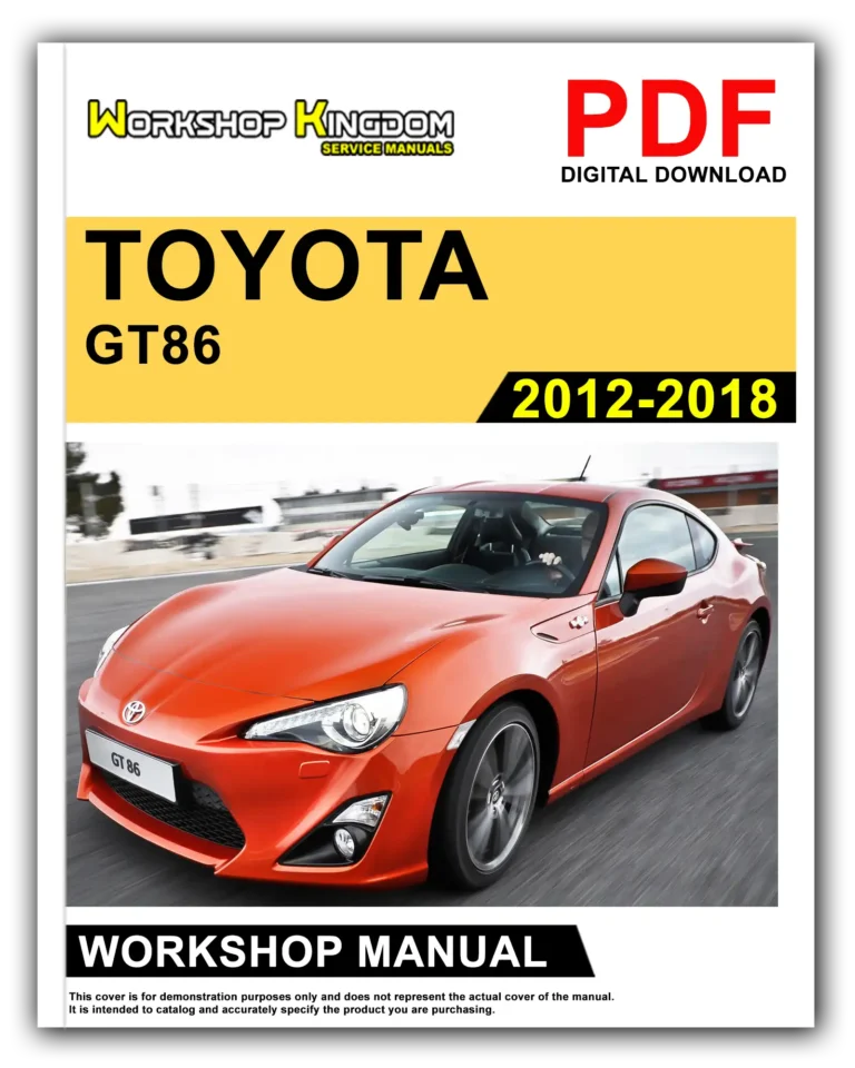 TOYOTA GT86 (2012-2018) Workshop Repair Service Manual – English – PDF Download