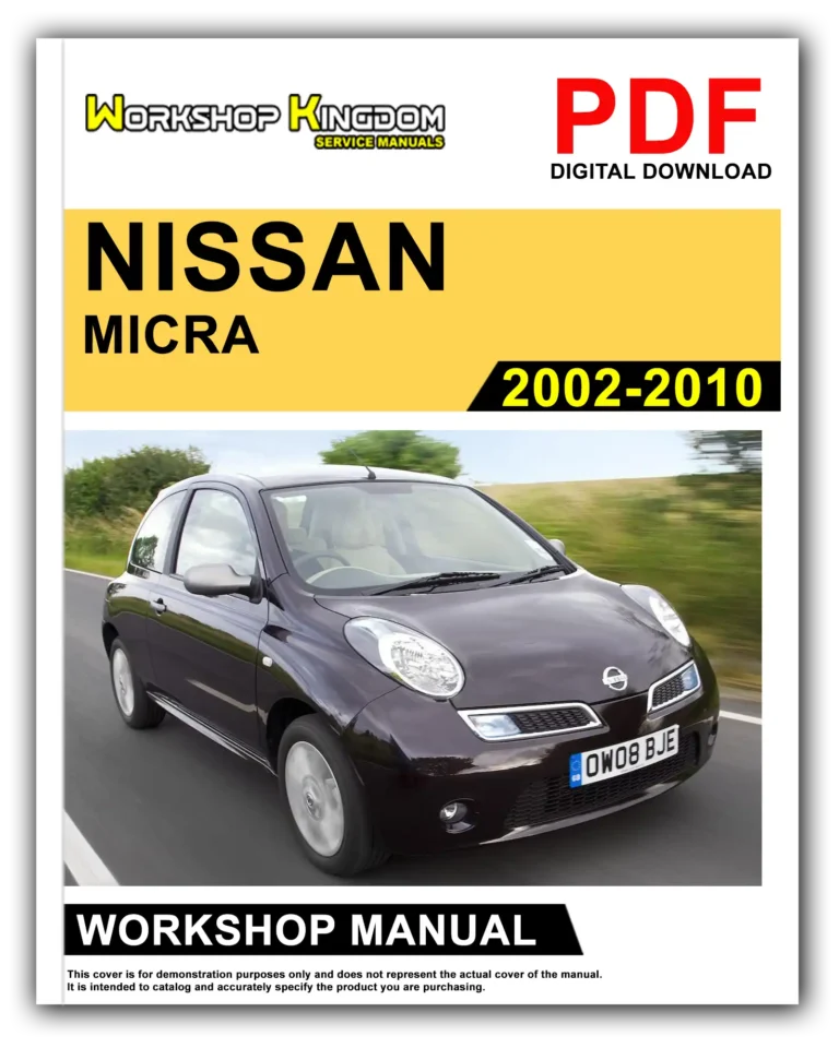 NISSAN MICRA (2002-2010) Workshop Repair Service Manual – English – PDF Download