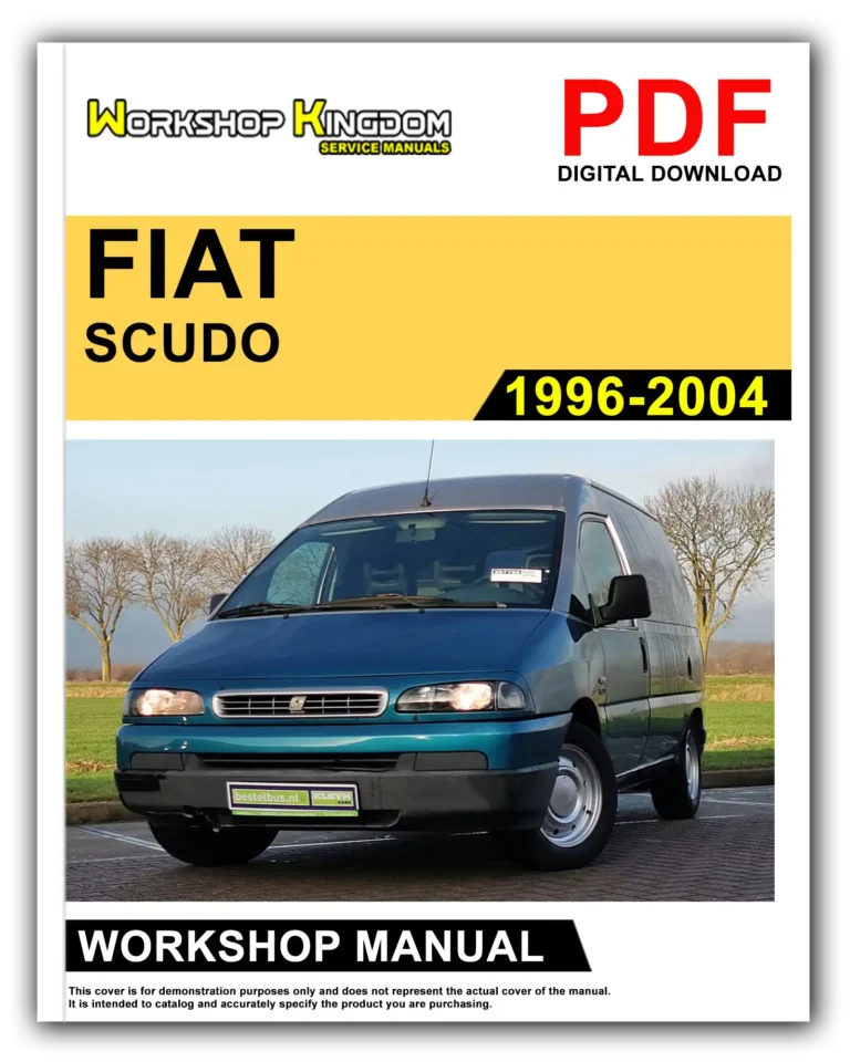 FIAT SCUDO (1996-2004) Workshop Repair Service Manual – English – PDF Download