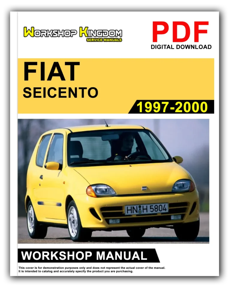 FIAT SEICENTO (1997-2000) Workshop Repair Service Manual – English – PDF Download